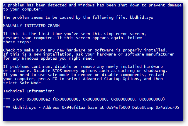 Blue Screen of Death