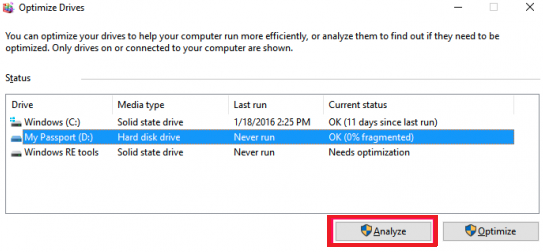 Hard Drive Defragmentation