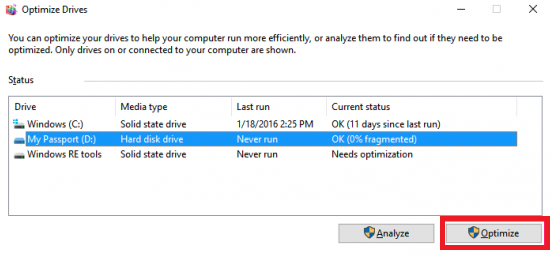 Hard Drive Optimization