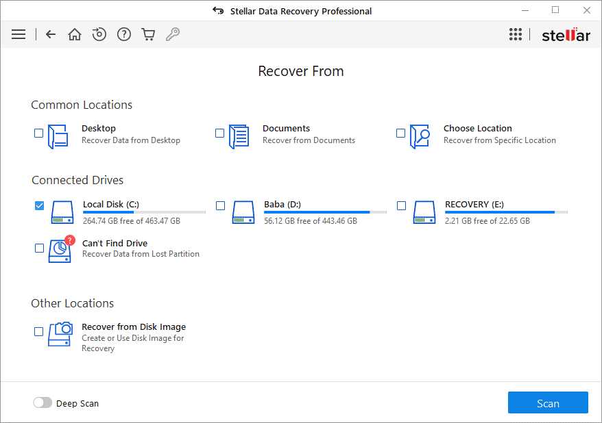 preview files: recover files deleted from recycle bin
