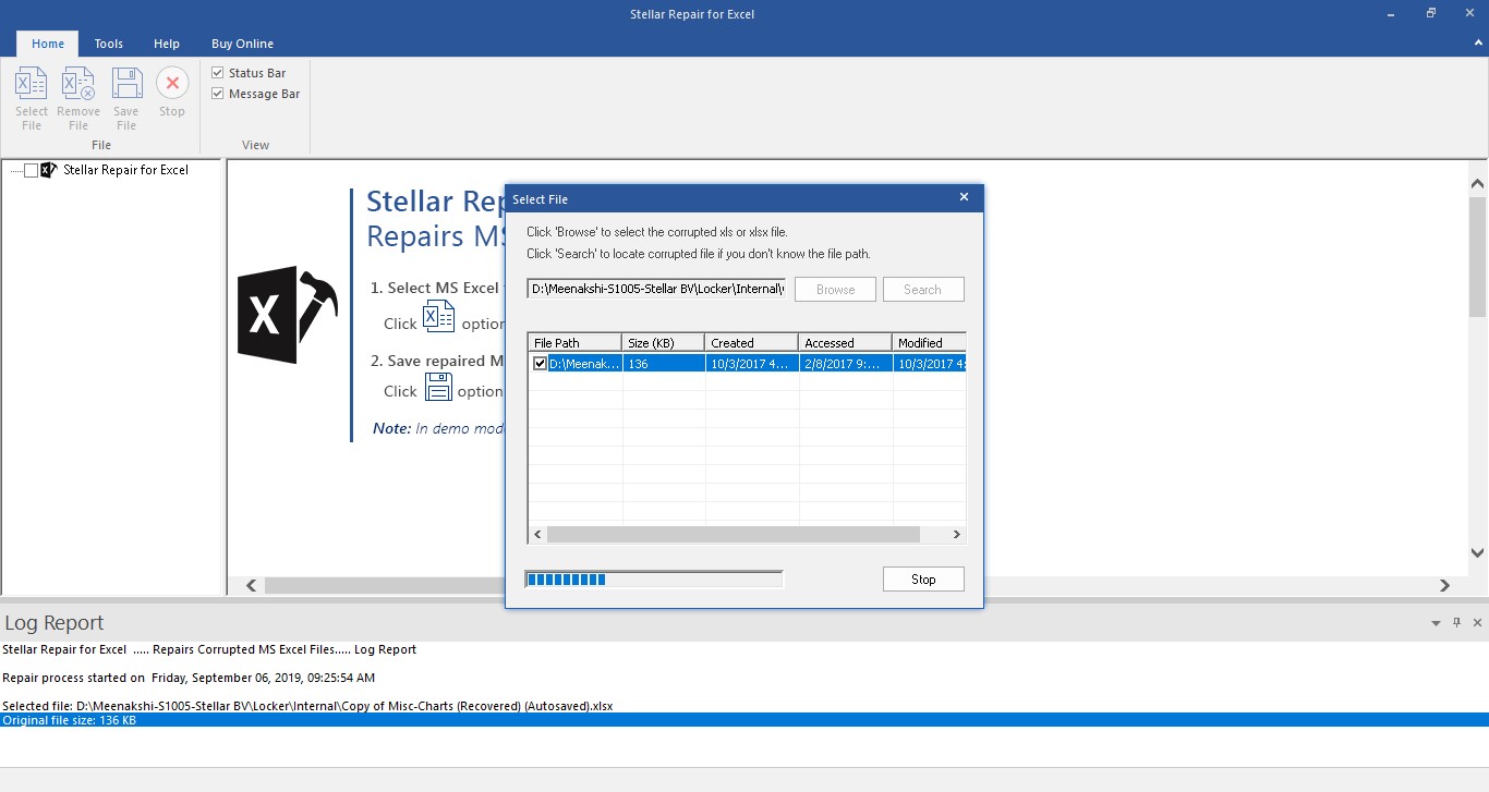 corrupt excel file