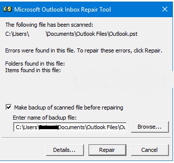 Outlook Not Responding 