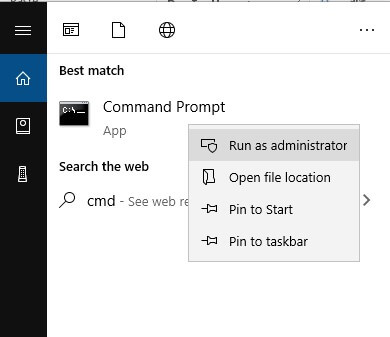 Windows search text box 