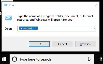 Windows+R Run dialog box