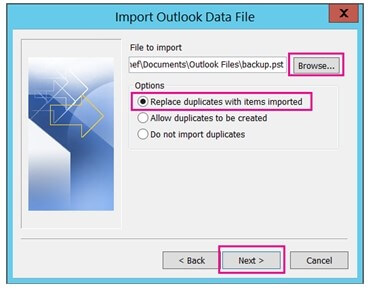 Outlook Data File