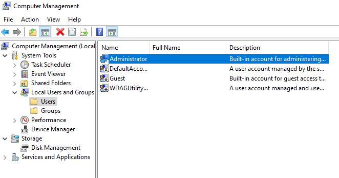 computer management administrator - Recover Lost Files After Windows Upgrade