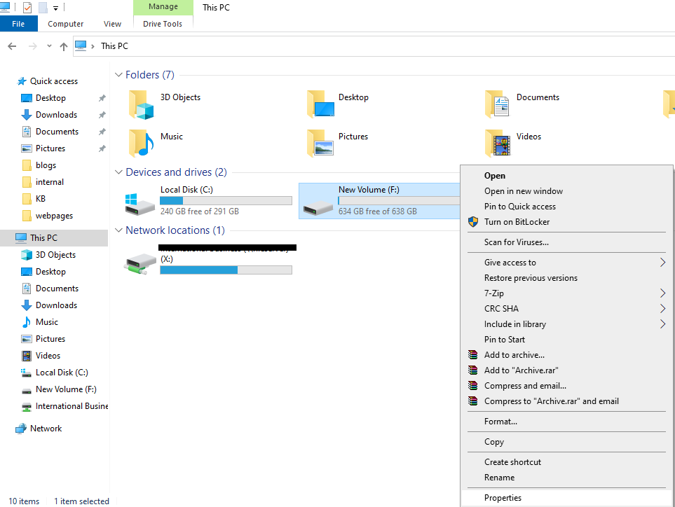 Stellar-Right click a partition on the drive