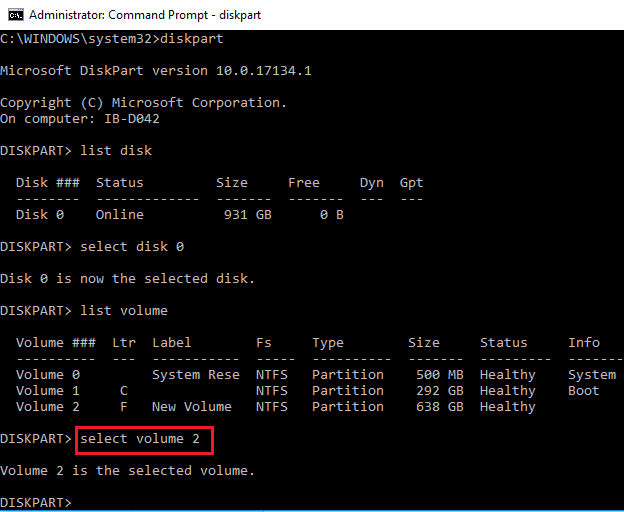 partition recovery