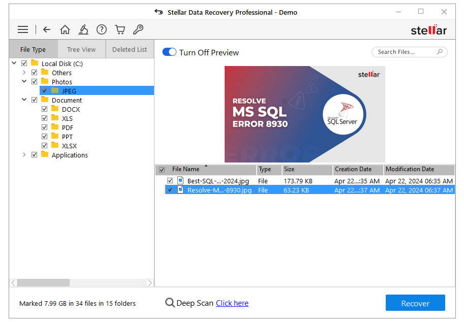 Stellar Data Recovery Software 