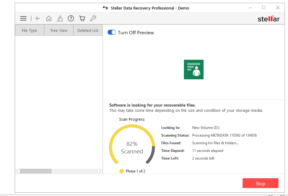 Stellar Data Recovery Software for Windows