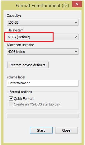 NTFS Format
