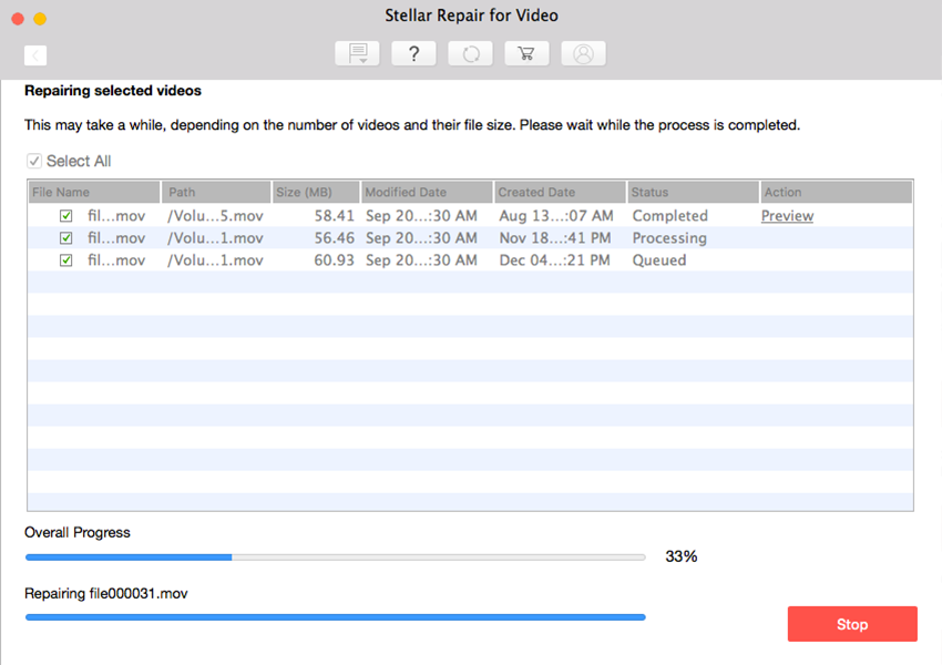 repair mov files