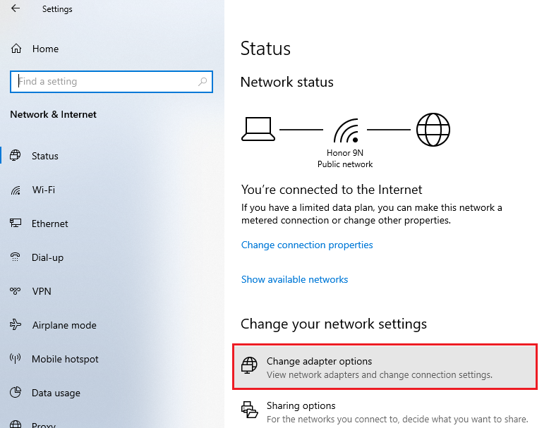 change-adapter-option