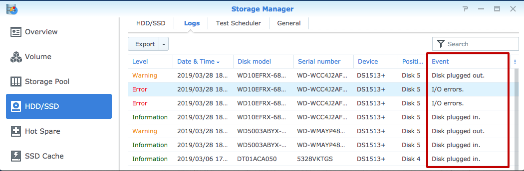 Storage-manager-Synology-volume-crashed