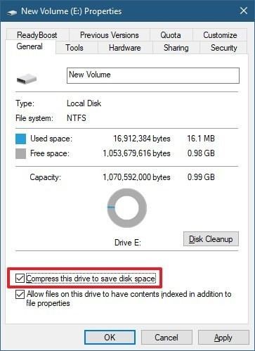 Compressing C drive files