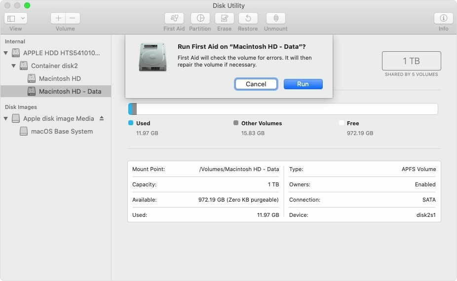 corrupted mac hard drive