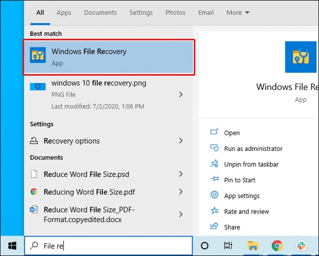 Recover Deleted Files from Windows