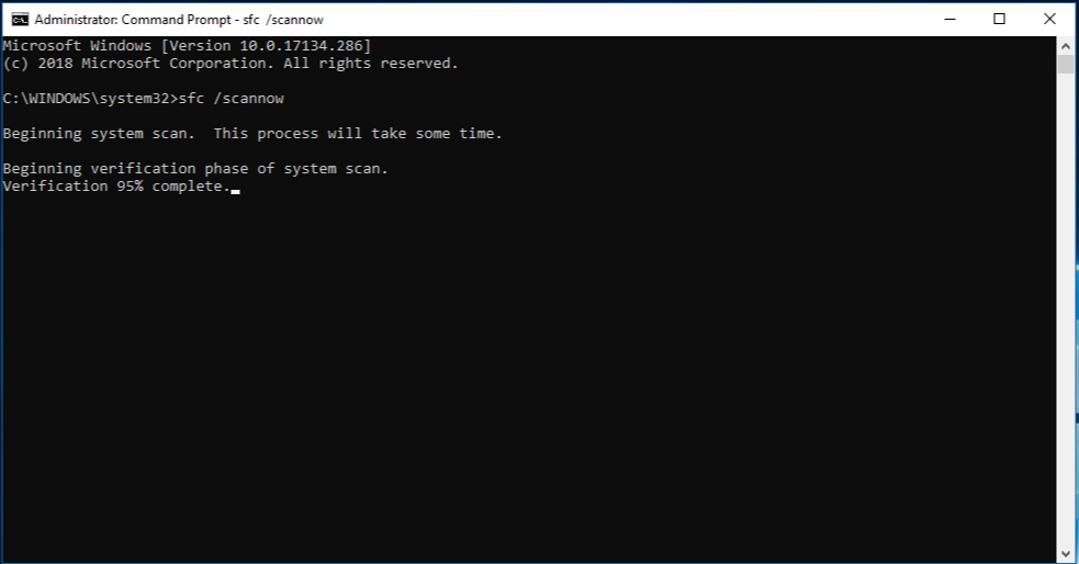 Restart to repair drive error