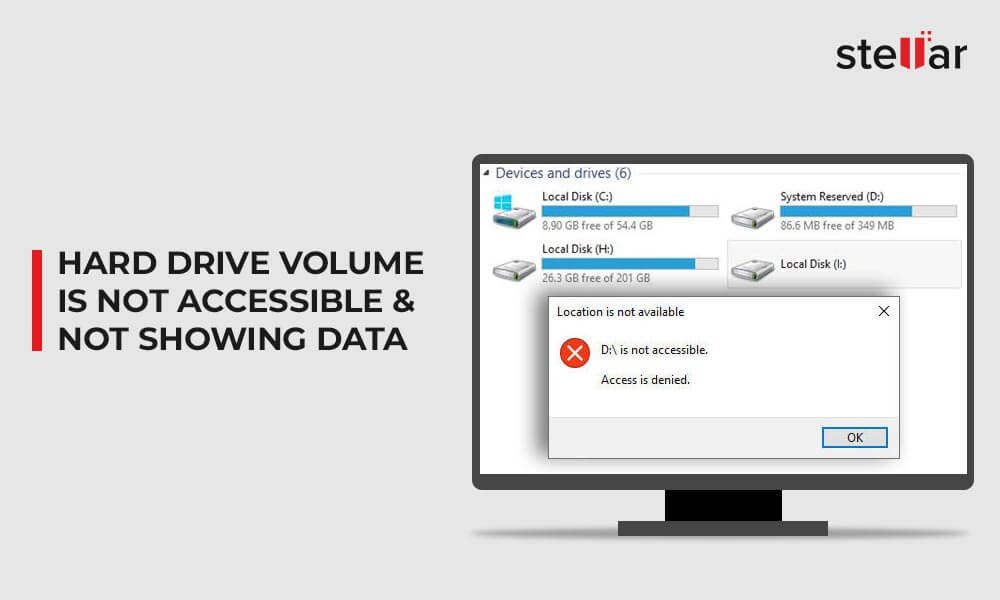 Hard Drive Volume is Not Accessible and Not Showing Data[2024]