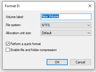 Format Drive Volume