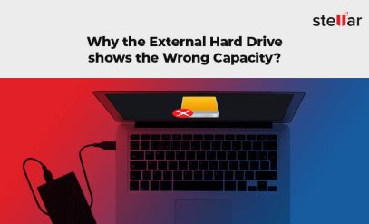 Externsl drive shows the wrong capacity