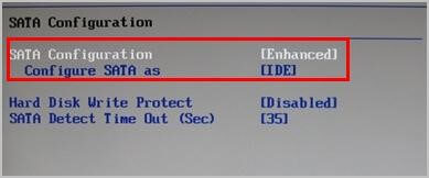 Configure SSD Settings