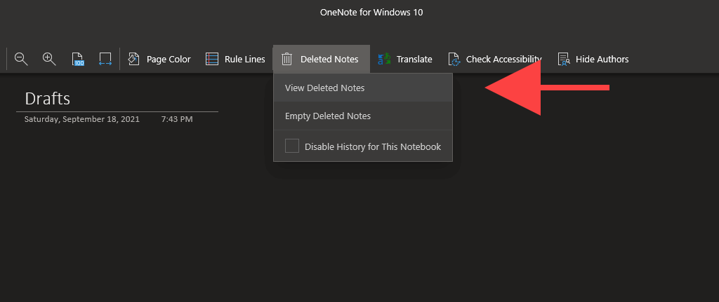 OneNote for Windows 10