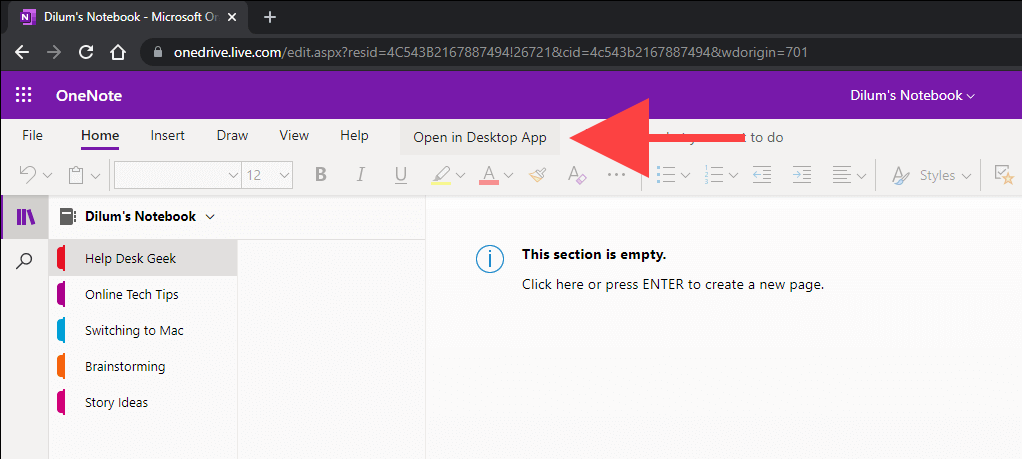Open in Desktop App