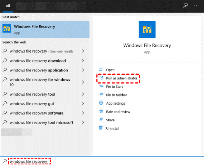 Windows File Recover