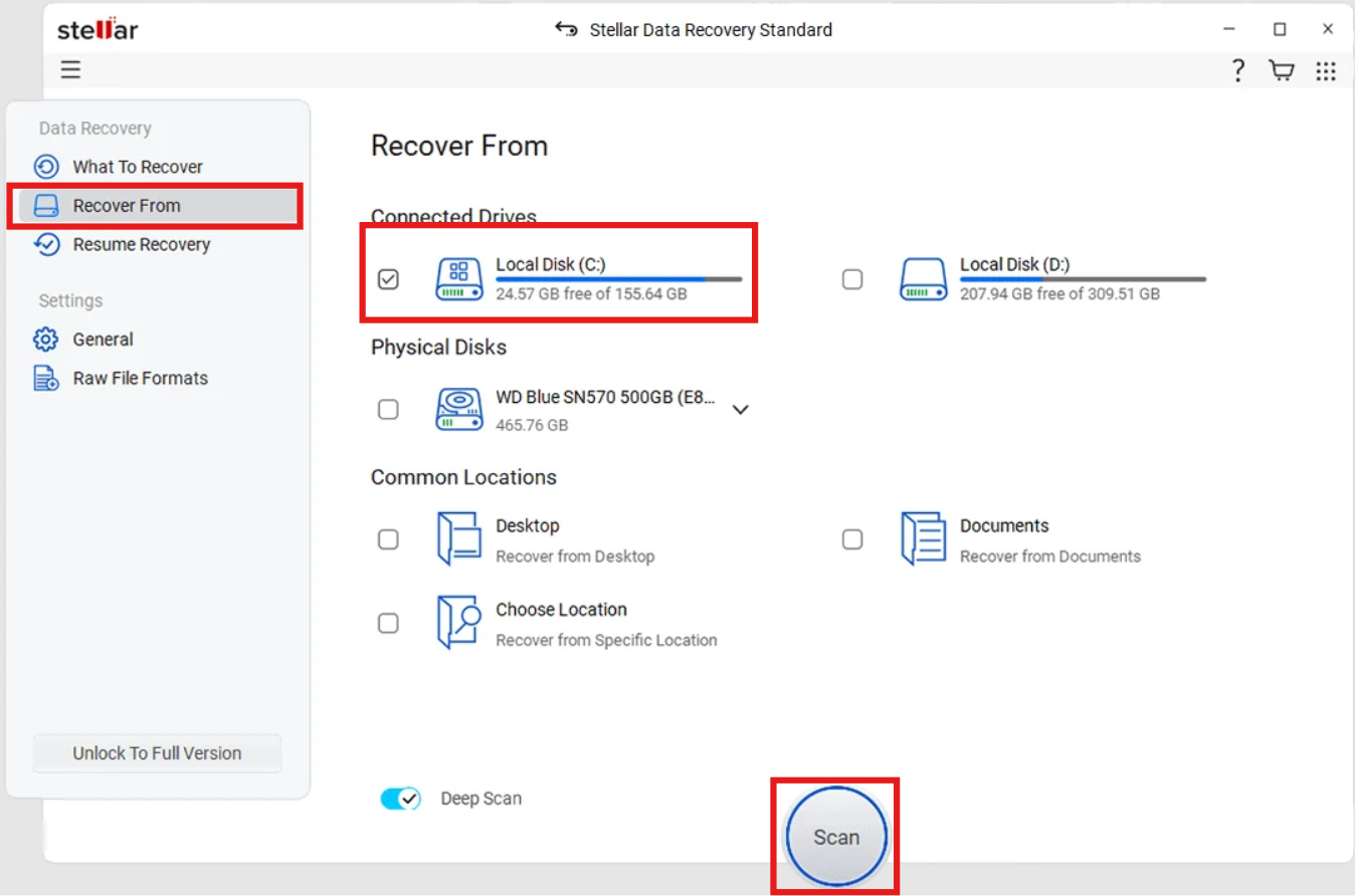 Stellar Data Recovery Software Standard