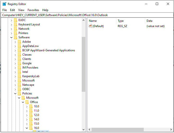 Fix Outlook Error 0x8004060C