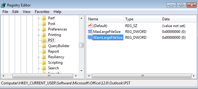 Warn Large File Size