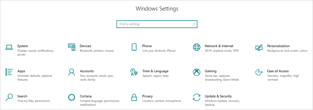 Type Settings