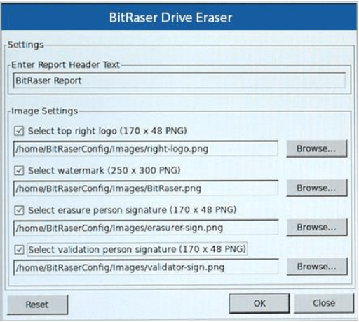 Custom BitRaser Report