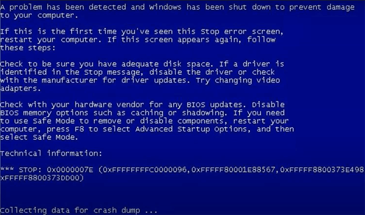 Blue Screen Error 1033