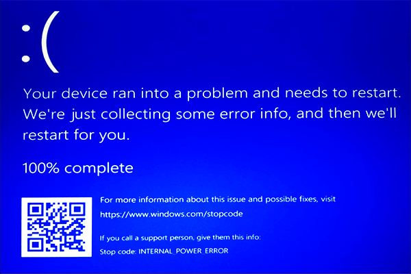 Stop Code Internal Power Error Windows 11