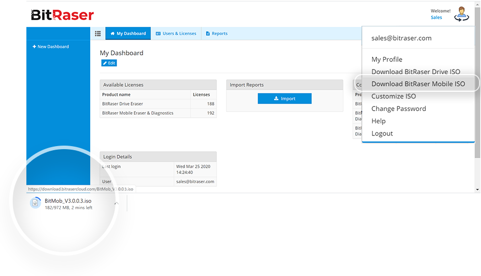 Download BitRaser Mobile Eraser ISO