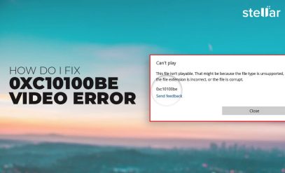 Fix 0xc10100be Video Error