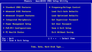 bios problems causing non recognition of hardware
