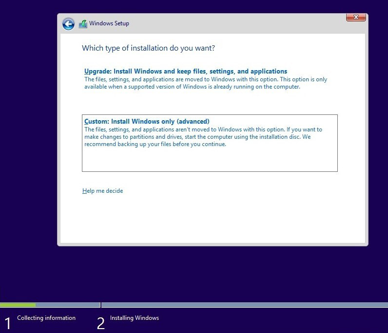 Install Windows alone