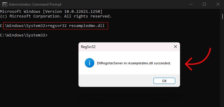 “Resampledmo.dll is missing” Error