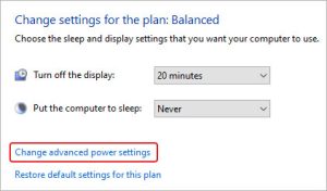 click on change plan setting