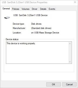 selete properties in drivers