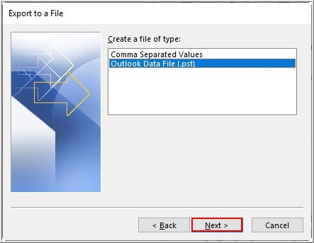 Convert an OST file into Outlook PST file