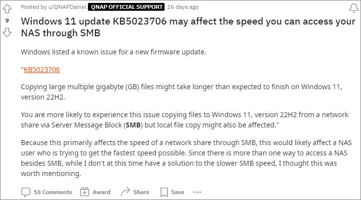 Storage-Media-Performance-Issues