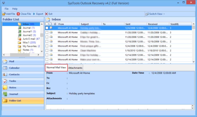 SysTools-Outlook-Recovery-Tool