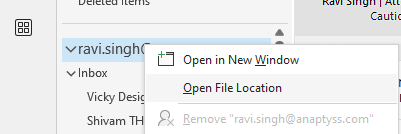 Recreate Outlook Data File