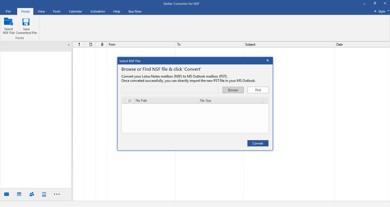 convert single or multiple NSF files to PST format with a user-friendly interface