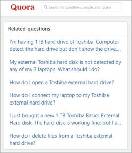 my toshiba external hard disk is not accessible on quora