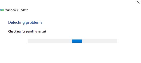 Click on “Run” next to “Windows Update”